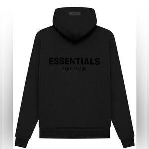 Essentials Black Hoodie